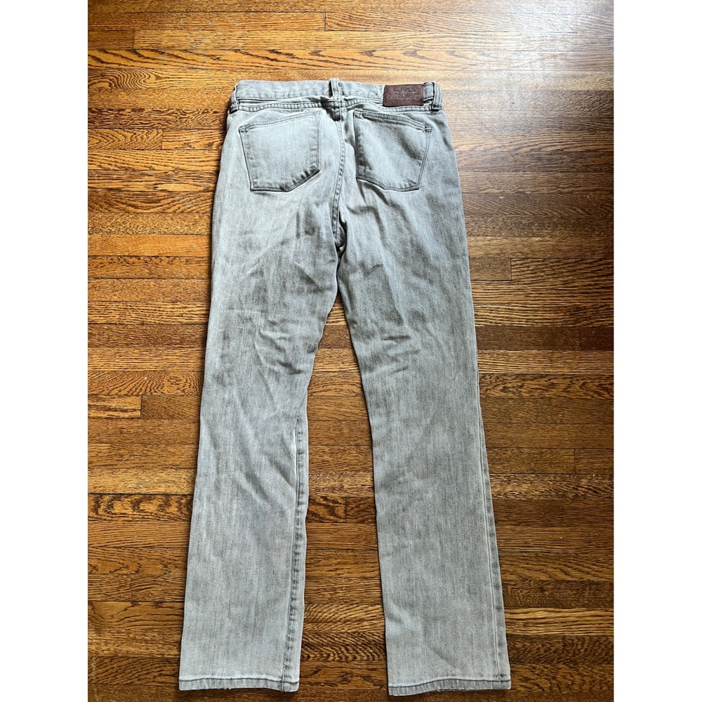 Lauren‎ Ralph Lauren Petite Grey Straight Leg Jeans LRL Denim Pants 4P - Picture 4 of 5